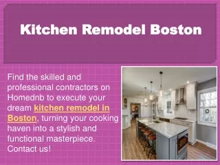 Kitchen Remodel Boston