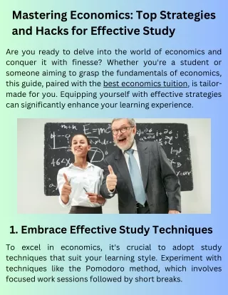 Mastering Economics Top Strategies and Hacks for Effective Study