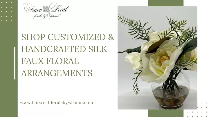 shop customized handcrafted silk faux floral