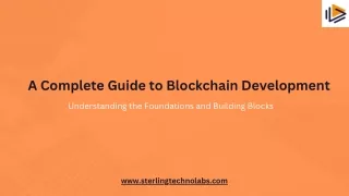 a complete guide to blockchain development