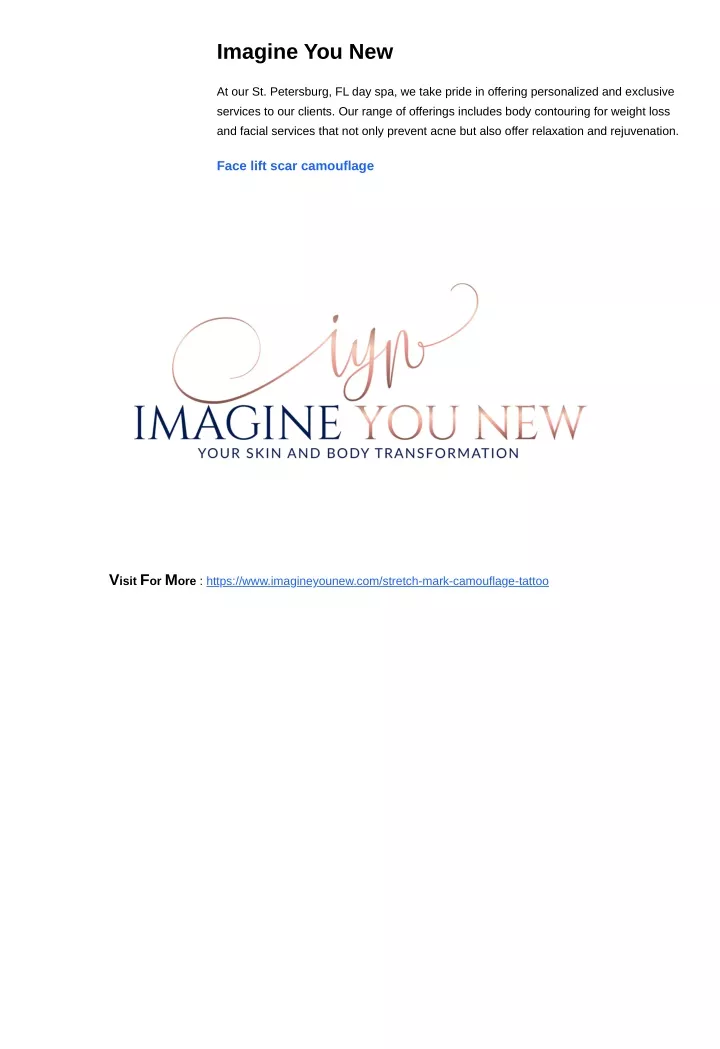 imagine you new