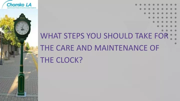 what steps you should take for the care