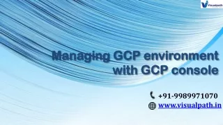 GCP DevOps Training  |  GCP DevOps Training in Hyderabad