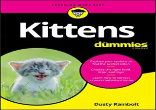 (PDF)FULL DOWNLOAD Kittens For Dummies