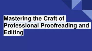 Michlin Delivrance's Approach to Professional Proofreading