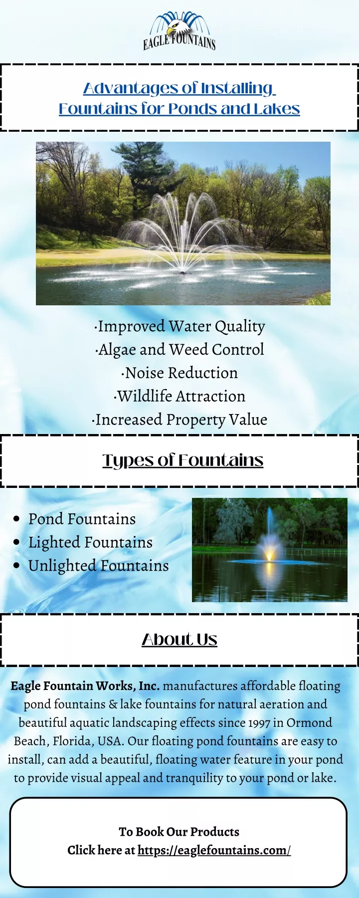 advantages of installing fountains for ponds