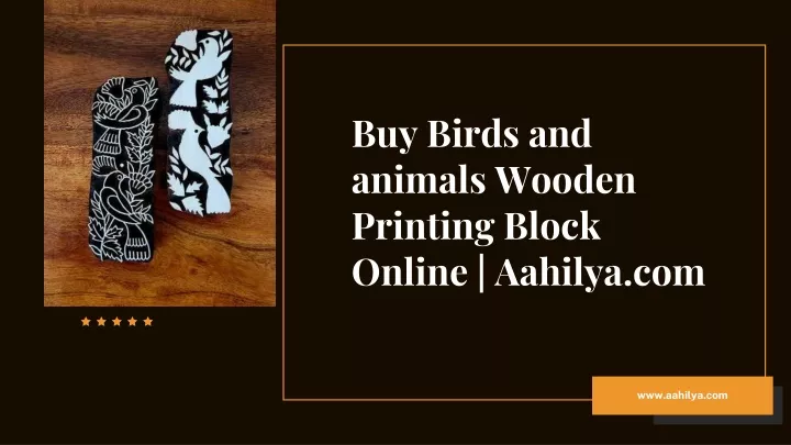 buy birds and animals wooden printing block