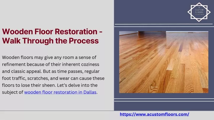 wooden floor restoration walk through the process