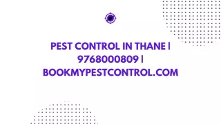 Pest Control in Thane | 9768000809 | Bookmypestcontrol.com