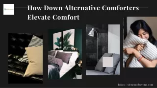 How Down Alternative Comforters Elevate Comfort