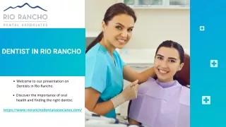 Dentist in Rio Rancho: Ensuring Healthy Smiles
