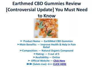 Earthmed CBD Gummies