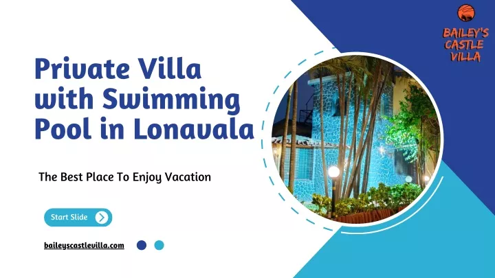 private villa with swimming pool in lonavala