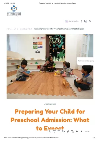 Preparing Your Child for Preschool Admission_ What to Expect