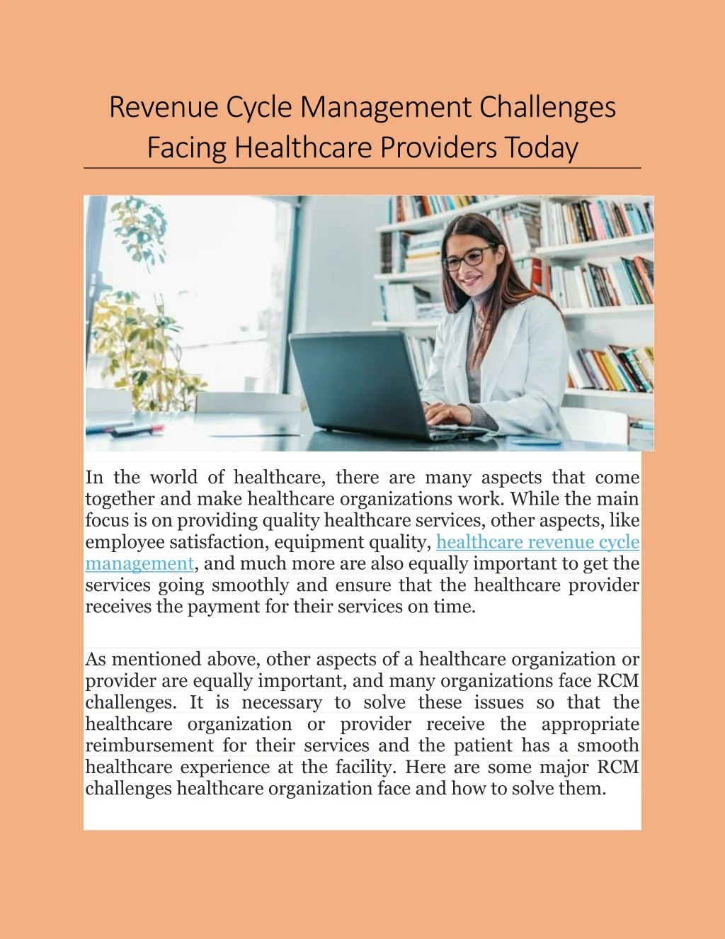 PPT - Revenue Cycle Management Challenges Facing Healthcare Providers ...