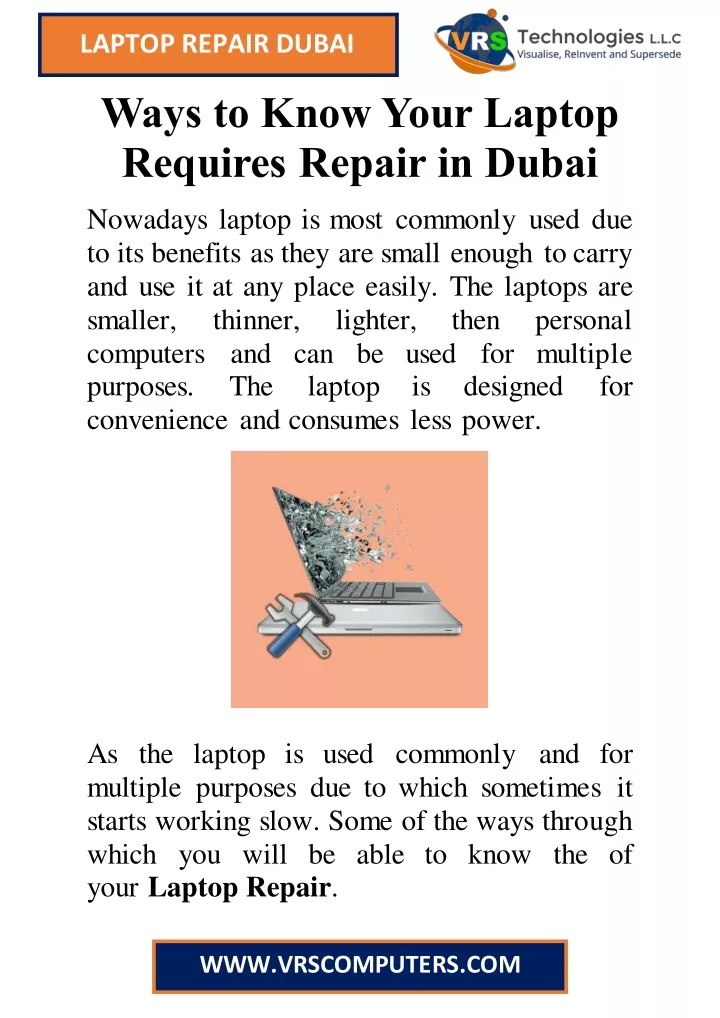 laptop repair dubai ways to know your laptop