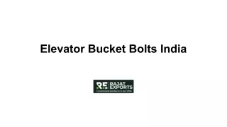Elevator Bucket Bolts India