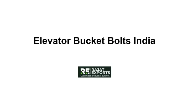 elevator bucket bolts india
