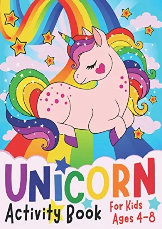 READ [PDF] Unicorn Activity Book for Kids ages 4-8 (Silly Bear Coloring Books)