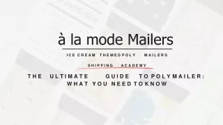 a' la mode Mailers - Ultimate Guide To Poly Mailers