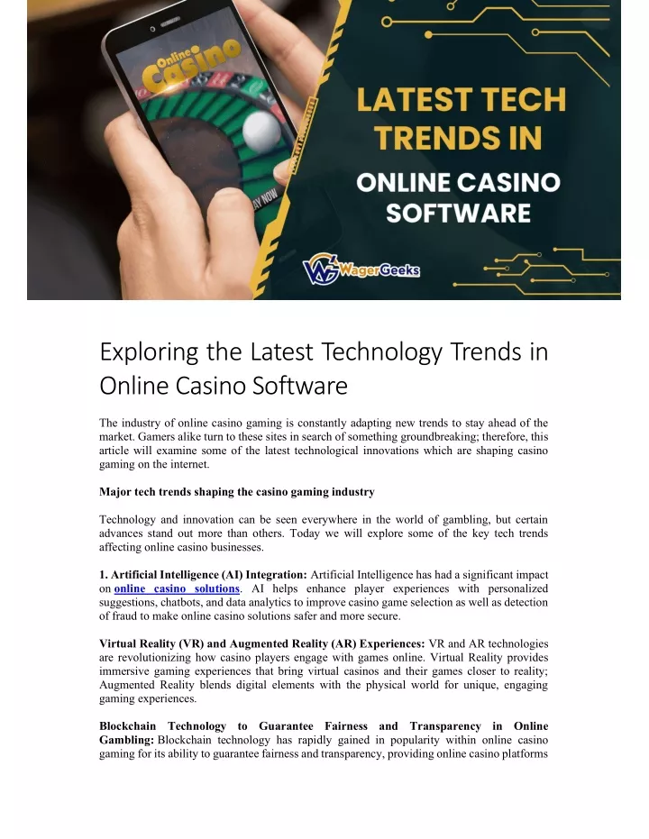 exploring the latest technology trends in online