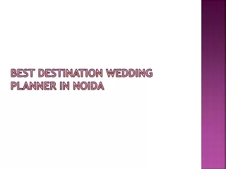 Best Destination Wedding Planner In Noida