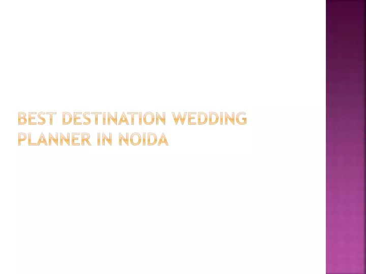best destination wedding planner in noida