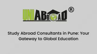 Study Abroad Consultants in Pune_ Your Gateway to Global Education