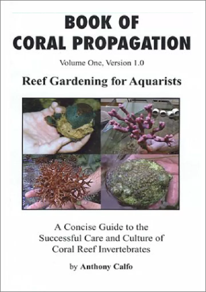 book of coral propagation volume 1 version