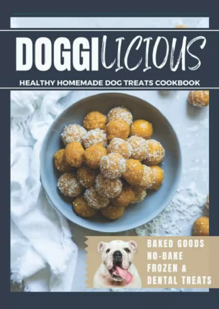 doggilicious healthy homemade dog treats cookbook