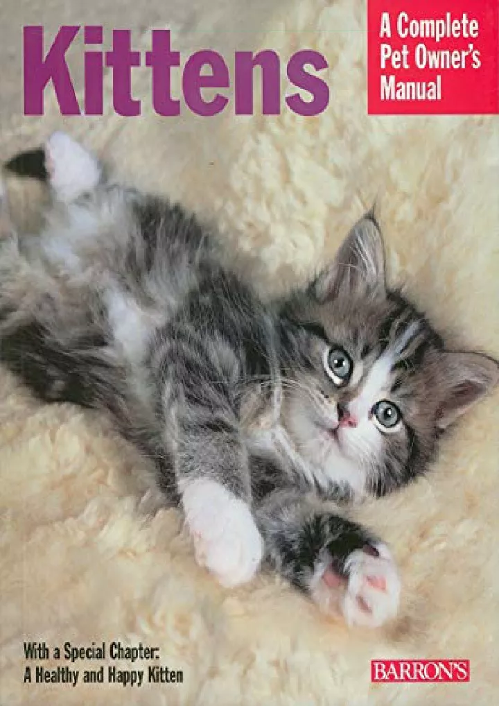 kittens complete pet owner s manuals download