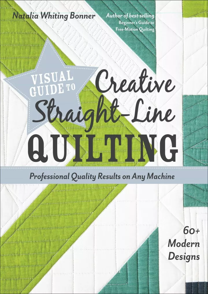 visual guide to creative straight line quilting