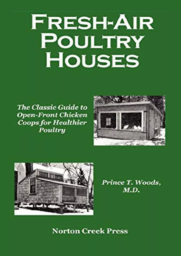 fresh air poultry houses the classic guide