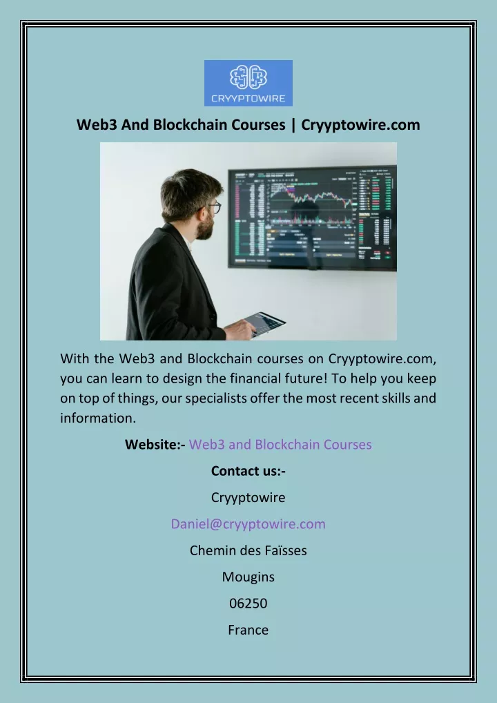 web3 and blockchain courses cryyptowire com