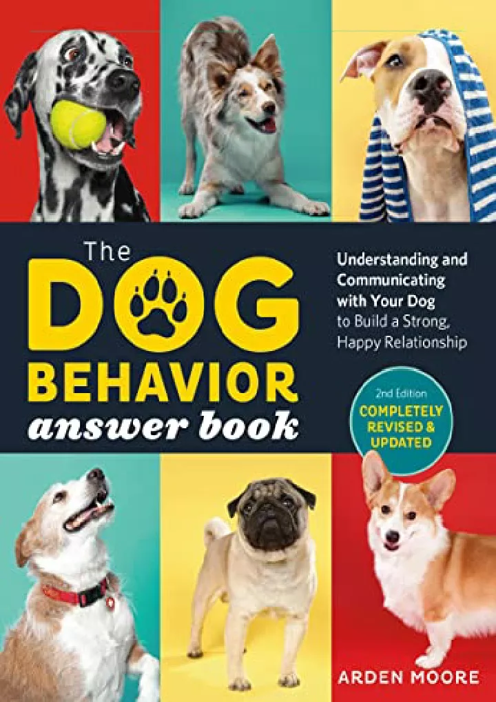 the dog behavior answer book 2nd edition