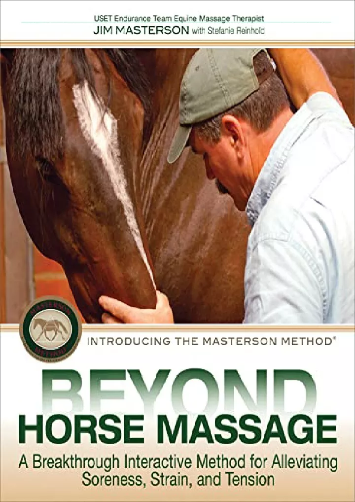 beyond horse massage a breakthrough interactive