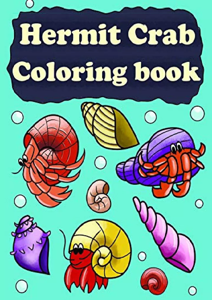 hermit crab coloring book hermit crab book