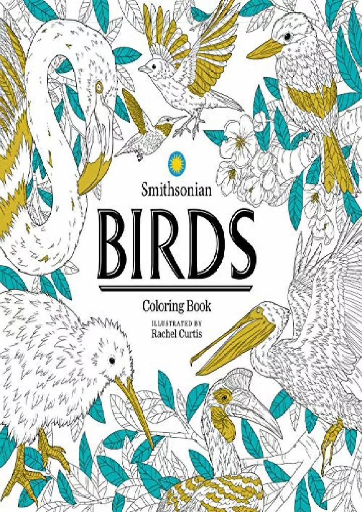 birds a smithsonian coloring book download