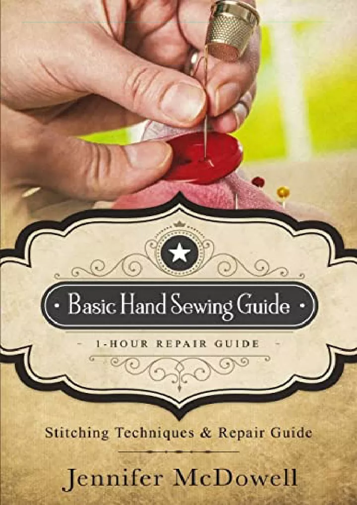 basic hand sewing guide 1 hour repair guide