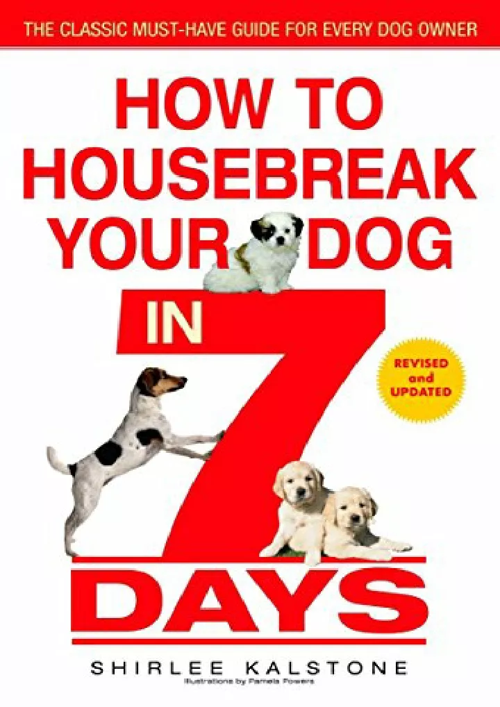 how to housebreak your dog in 7 days revised