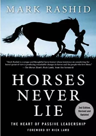 DOWNLOAD [PDF] Horses Never Lie: The Heart of Passive Leadership ipad