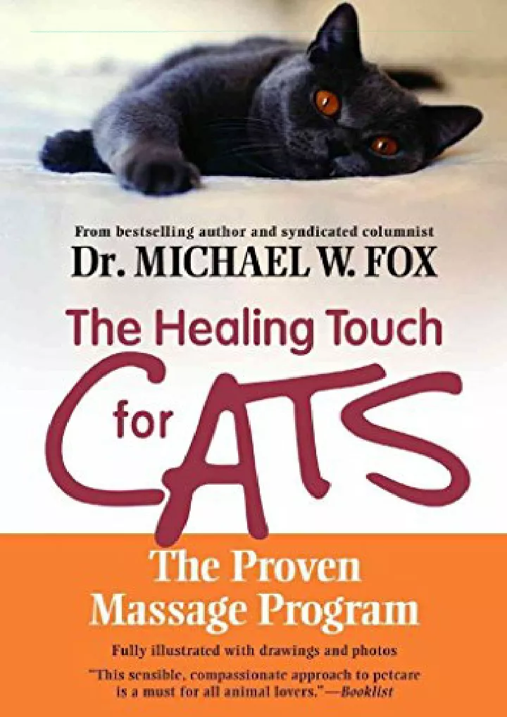 healing touch for cats the proven massage program