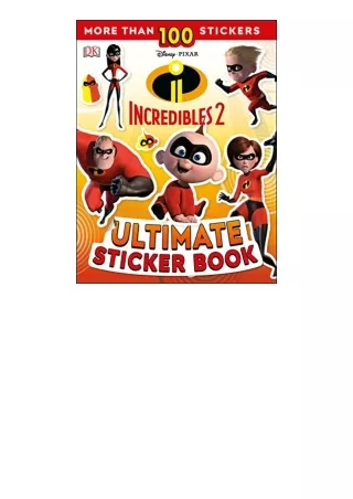 Ebook download Ultimate Sticker Book Disney Pixar The Incredibles 2 unlimited