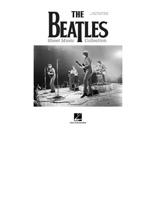 Ebook download The Beatles Sheet Music CollectionPiano Vocal and Guitar Chords free acces