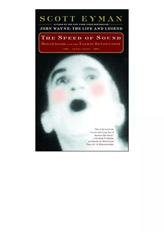 Download The Speed of Sound Hollywood and the Talkie Revolution 19261930 unlimited