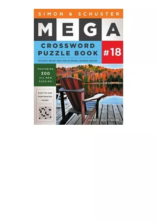 PDF read online Simon and Schuster Mega Crossword Puzzle Book 18 18 SandS Mega Crossword Puzzles free acces
