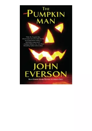 Kindle online PDF The Pumpkin Man unlimited