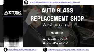 Auto Glass Replacement West Jordan, UT