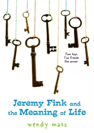 PDF_ Jeremy Fink and the Meaning of Life
