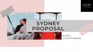 Sydney Proposal | Luxury Proposals